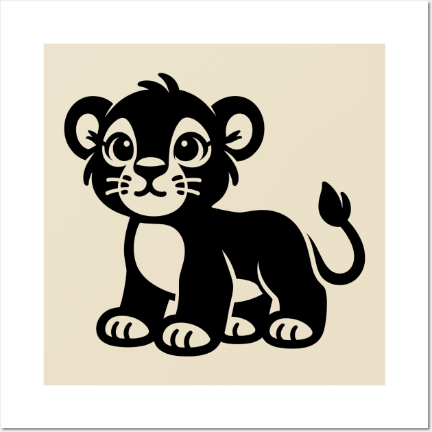 Lion Cub Wall Art by KayBee Gift Shop